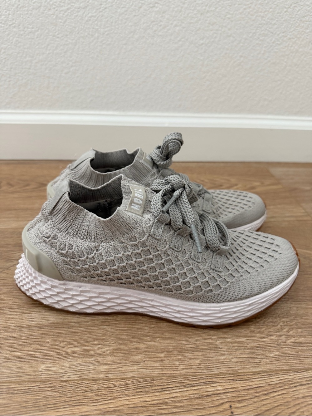 NOBULL Light Gray Knit Athletic Shoes